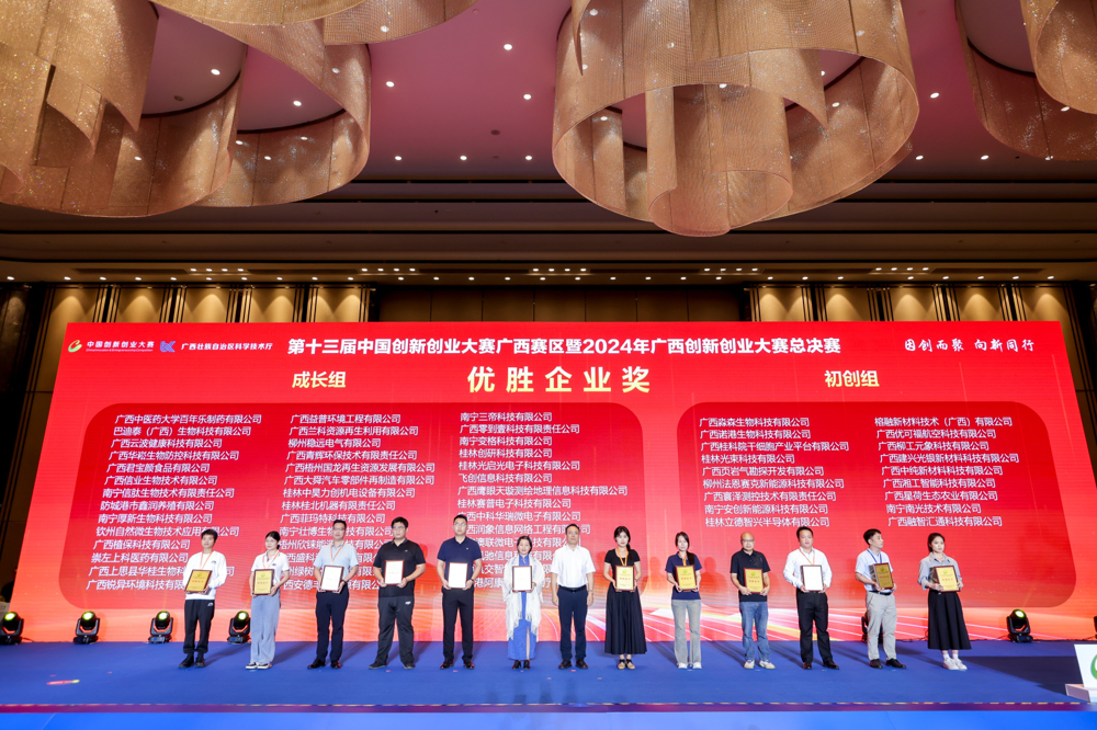 喜讯丨绿树公司荣获第十三届中国创新创业大赛广西赛区优胜企业奖